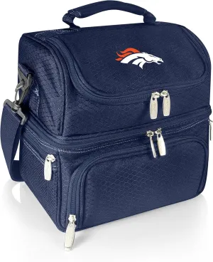 PICNIC TIME NFL unisex-adult NFL Pranzo Lunch Bag, Insulated Lunch Box with Picnic Set, Lunch Cooler Bag