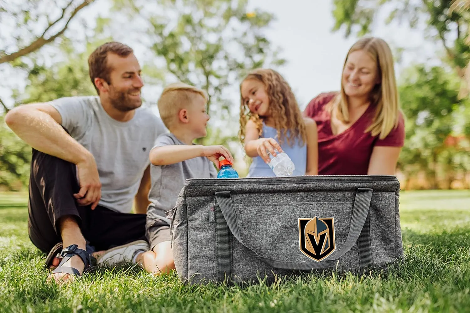 PICNIC TIME NHL Unisex-Adult NHL 64 Can Collapsible Cooler, Large Insulated Soft Cooler Bag, Portable Beach Cooler