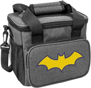 Popfunk Batman Batgirl Logo Soft Insulated Cooler Bag, Large Lunch Bag, Lightweight, Thermal and Reusable for Office, Picnic, Beach