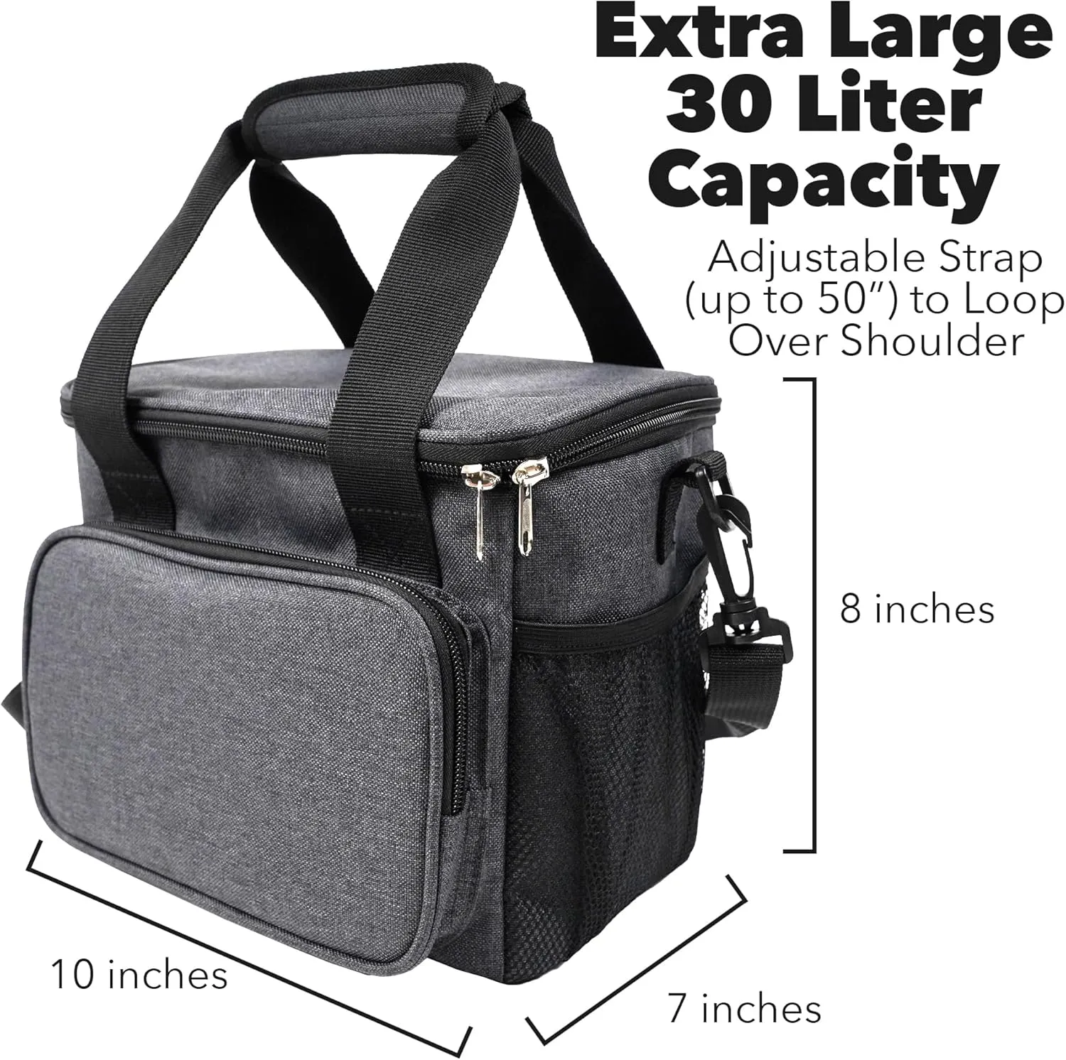 Popfunk We Bare Bears Baby Bears Soft Insulated Cooler Bag, Large Lunch Bag, Lightweight, Thermal and Reusable for Office, Picnic, Beach