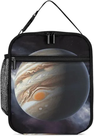 Portable Insulated Meal Bag,Jupiter Landscape Print Hand-held Insulated And Cold Meal Bag,cross-body Portable Meal Bag