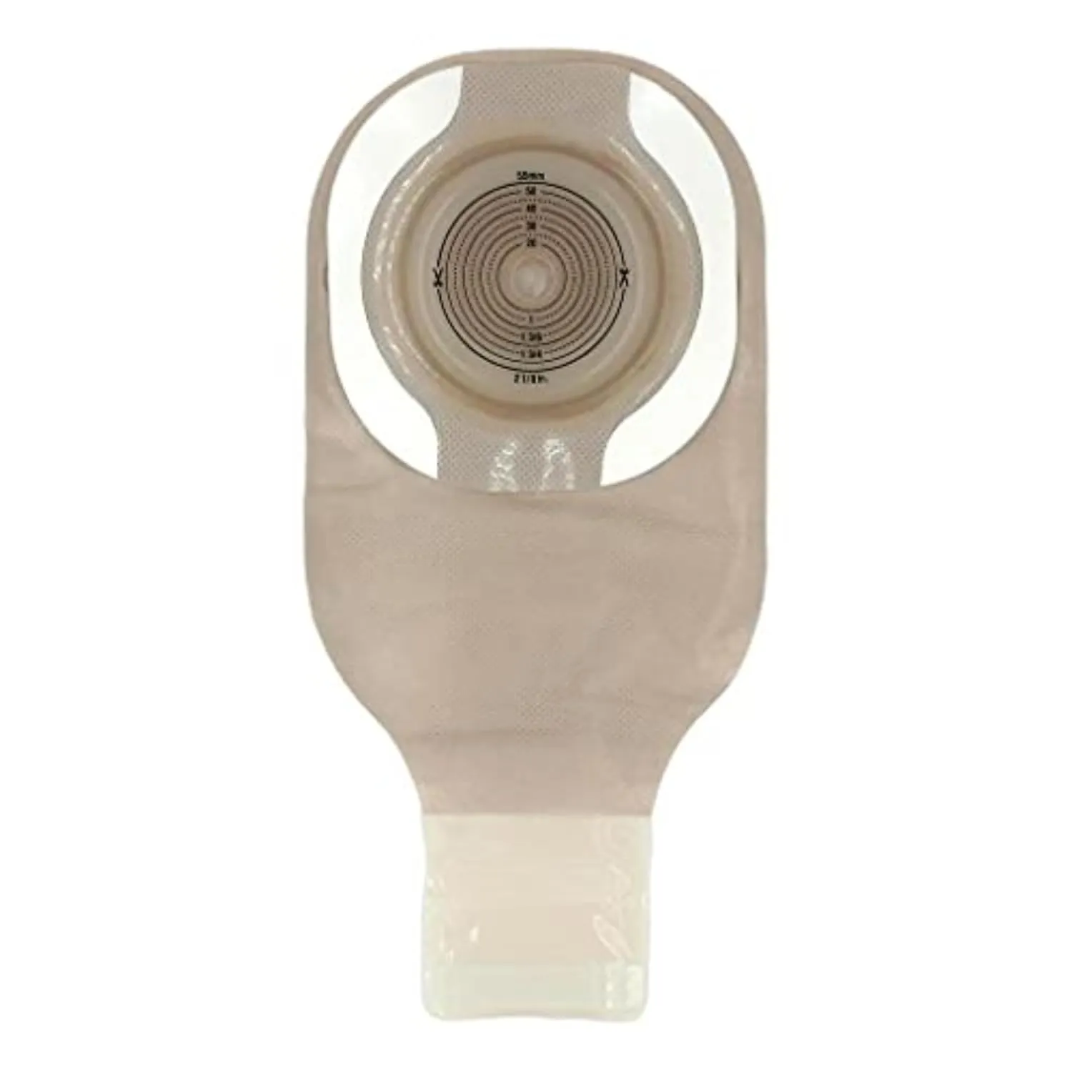 Premier Ostomy Pouch Drainable up to 2.125" Stoma 12"L 1pc System Beige 89511, 5 Ct