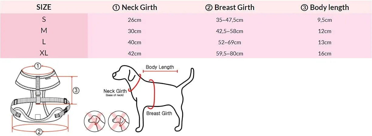Puppia Blitzen Dog Harness Over-The-Head Warm Winter Christmas Holiday Harness Adjustable Chest for Small and Medium Dog, Red, Small