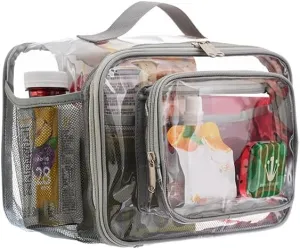 PVC Multi-Purpose Clear Travel Makeup Bag Cosmetic Organizer Case Bathroom Storage Bag Picnic bag Handheld Webbing Bag Large