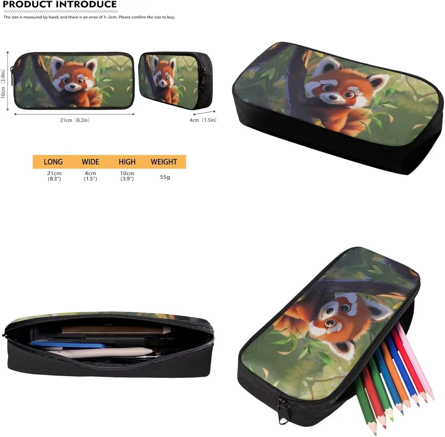 Raccoon Girls Backpack Purse Ages 8-10 Cute Little Girls Bookbag with Lunch Box 4 in 1 Lightweight Insulated Lunch Bag with Inner Elastic Band Simple Pencil Case