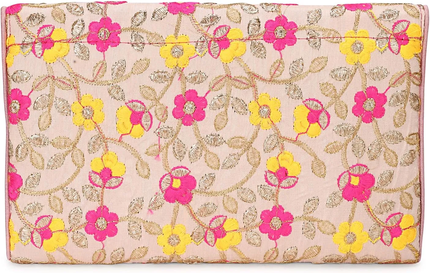 Rajasthani Indian Art Sling Bag Foldover Clutch Purse For Women, Indian Handcrafted Foldover Sling Clutch