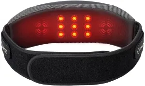 Red Light Therapy Belt, Heating Pad with 3 Vibration Massage Modes & 2 Heating Levels, Massagers for Back Pain Relief, Slimming Belt for Promote Digestion, Gifts for Women Men