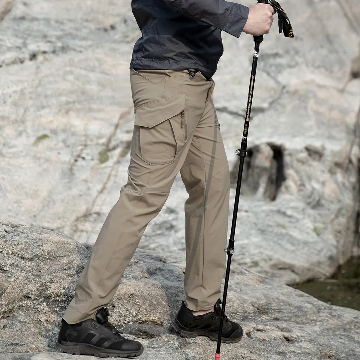 ReFire Gear Men's Quick Dry Tactical Pants Summer Lightweight Outdoor Hiking Cargo Trousers