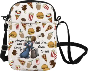 Remy Inspire Gift Anyone Can Cook Quote Crossbody Bag Remy Inspired Messenger Bag Remy Rat Gift