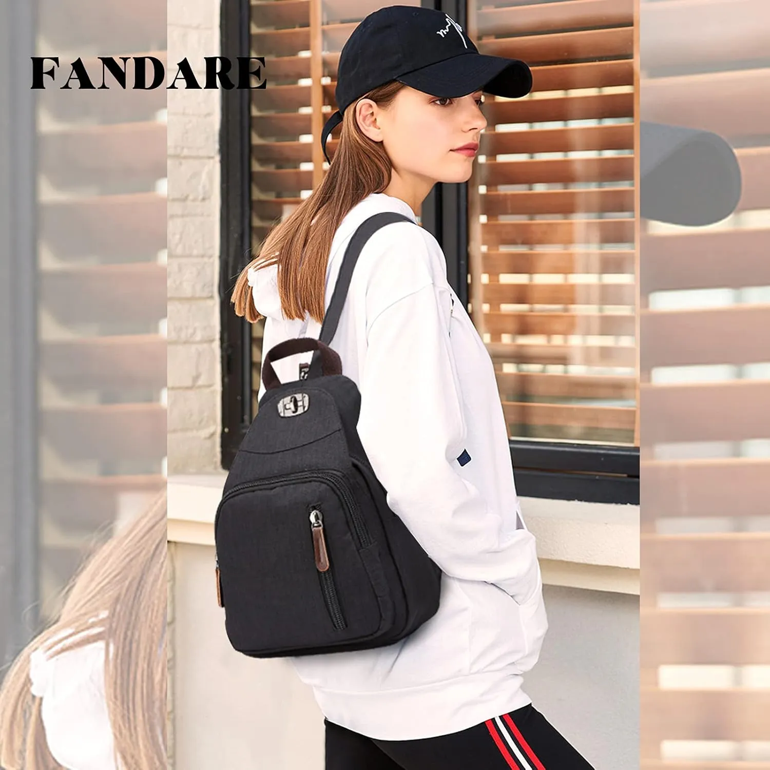 Retro Sling Chest Backpack Multipurpose Crossbody Shoulder Bag