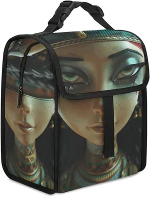 Reusable Lunch Bag for Women Lunch Tote Bags Insulated Lunch Box for Men Lunchbox Blur Lighting Style Lunch Cooler Bag Leakproof Lunch Container for Work Picnic Travel