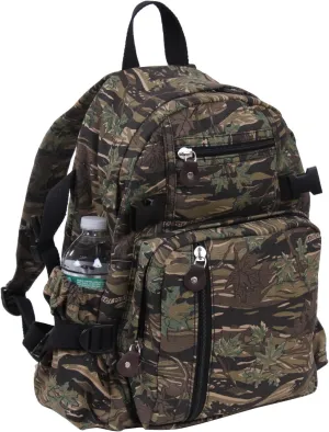 Rothco Vintage Canvas Compact Backpack, Smokey Branch Camo