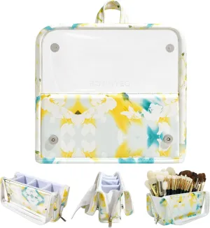 ROWNYEON Clear Makeup Case Toiletry Bag Multipurpose Travel Makeup Train Case Portable Cosmetic Organizer Transparent Storage Bag
