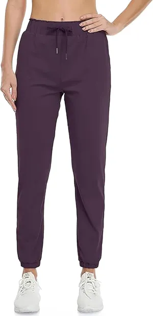 Rrosseyz Women Lightweight Joggers Pants with Pockets, Quick Dry Athletic Workout Soft Pant for Gym Running