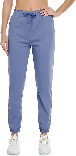 Rrosseyz Women Lightweight Joggers Pants with Pockets, Quick Dry Athletic Workout Soft Pant for Gym Running