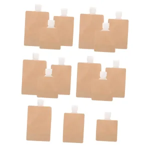 SAFIGLE 15pcs Leakproof Travel Lotion Refill Bag Toiletry Pouches for Cosmetics Portable Travel Containers