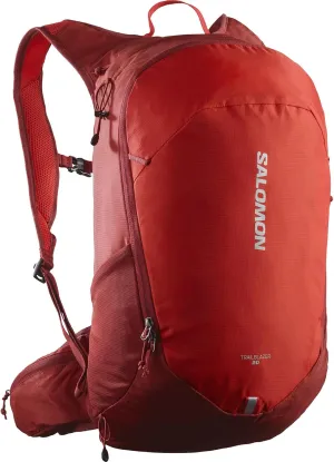 Salomon Unisex Trailblazer 20, Hiking & Trekking Backpack, 20-Liter - RED Dahlia / HIGH Risk RED - 20