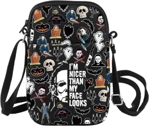 Scary Halloween Inspire Crossbody Bag Horror Movie Lover Gift Michael Scary Movie Merchandise Myers Killer Gift