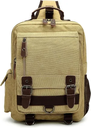 Sechunk Canvas Messenger Bag Sling Bag Crossbody Bag Shoulder Bag Retro Cross Body Handbags