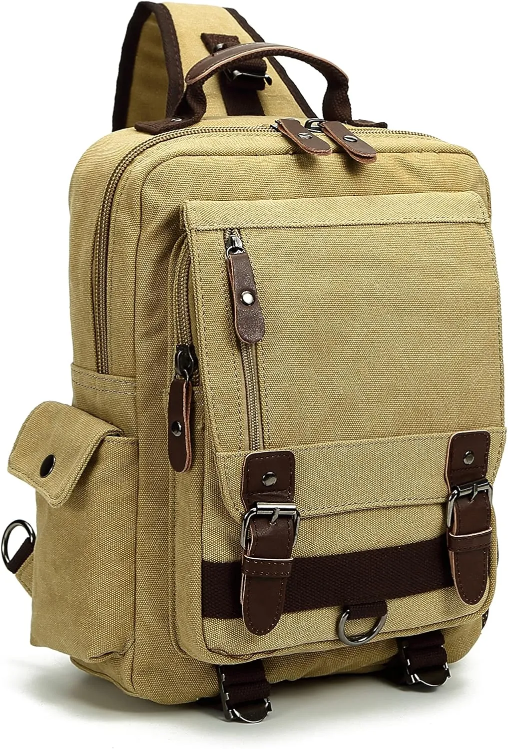 Sechunk Canvas Messenger Bag Sling Bag Crossbody Bag Shoulder Bag Retro Cross Body Handbags