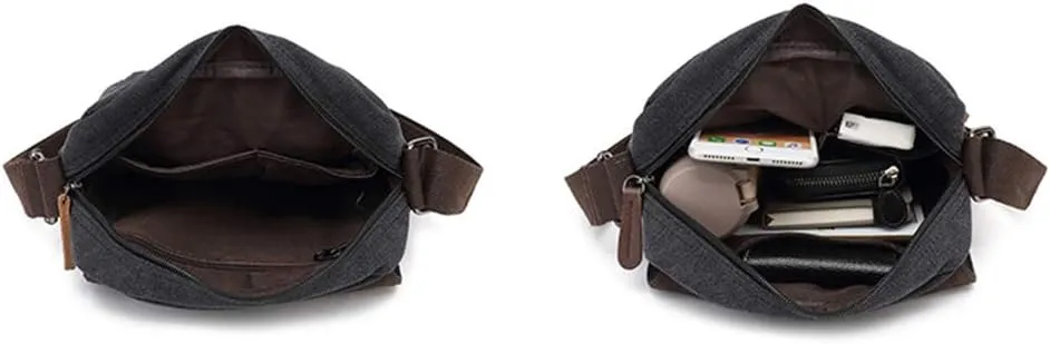 Sechunk Vintage Canvas Messenger Cross body bag Shoulder bag