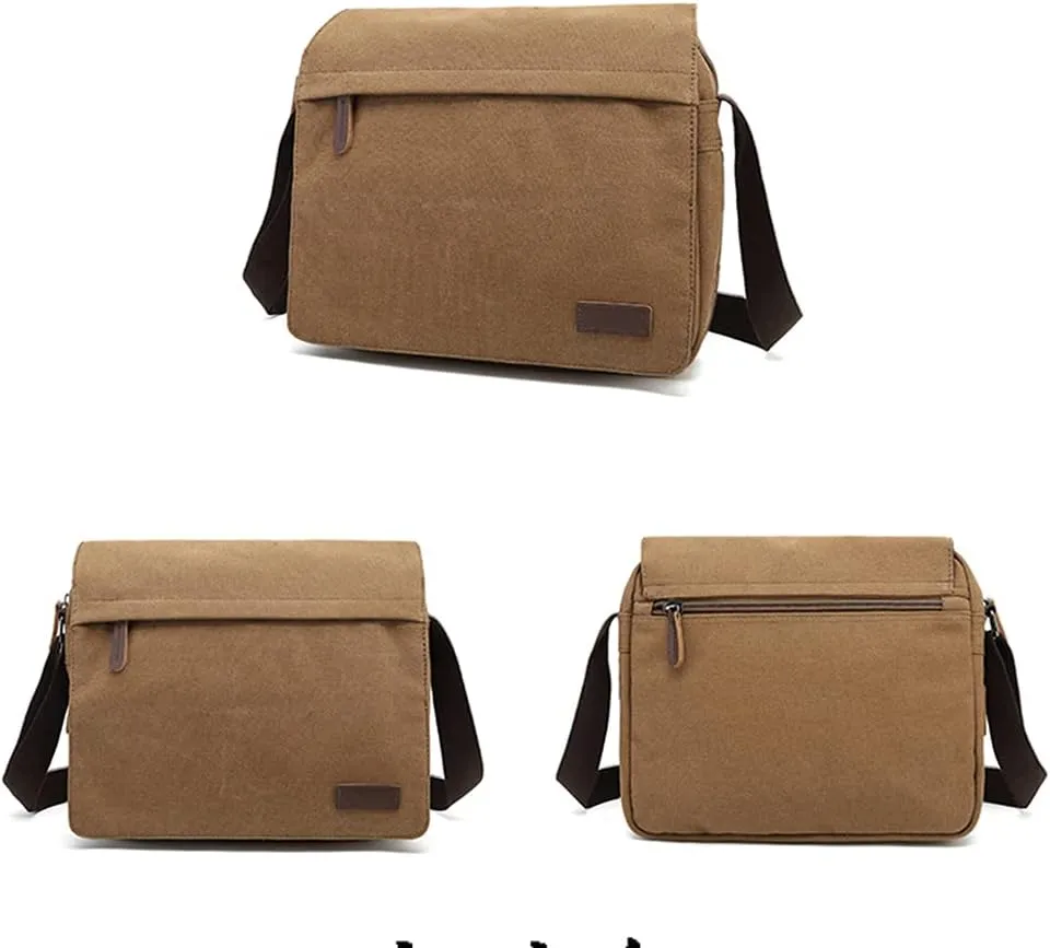 Sechunk Vintage Canvas Messenger Cross body bag Shoulder bag