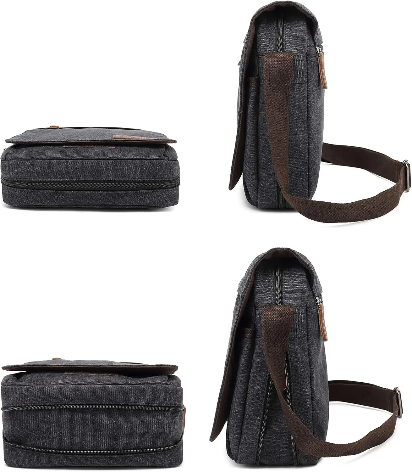 Sechunk Vintage Canvas Messenger Cross body bag Shoulder bag