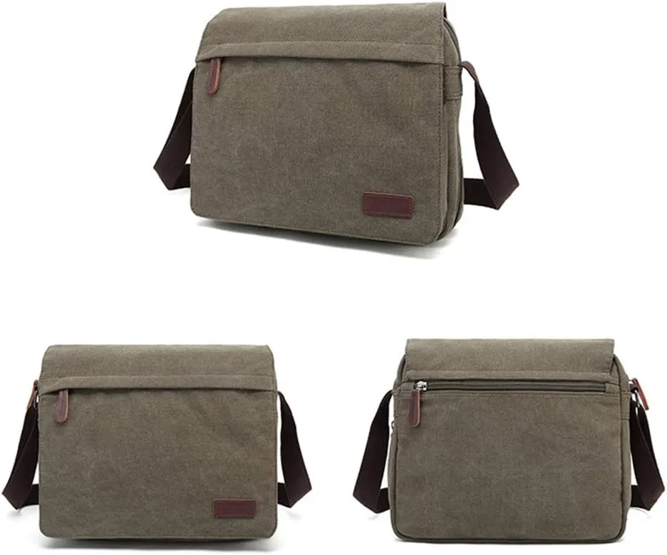 Sechunk Vintage Canvas Messenger Cross body bag Shoulder bag