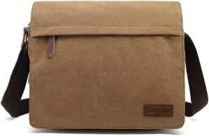 Sechunk Vintage Canvas Messenger Cross body bag Shoulder bag