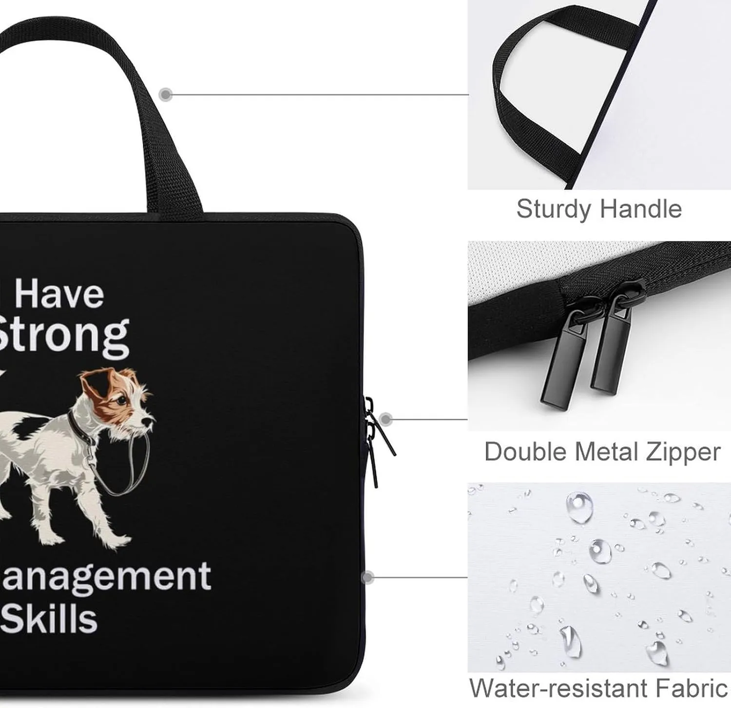Self-management Skills Laptop Sleeve Portable Waterproof Computer Bag Pouch Handbag Protective Sleeve