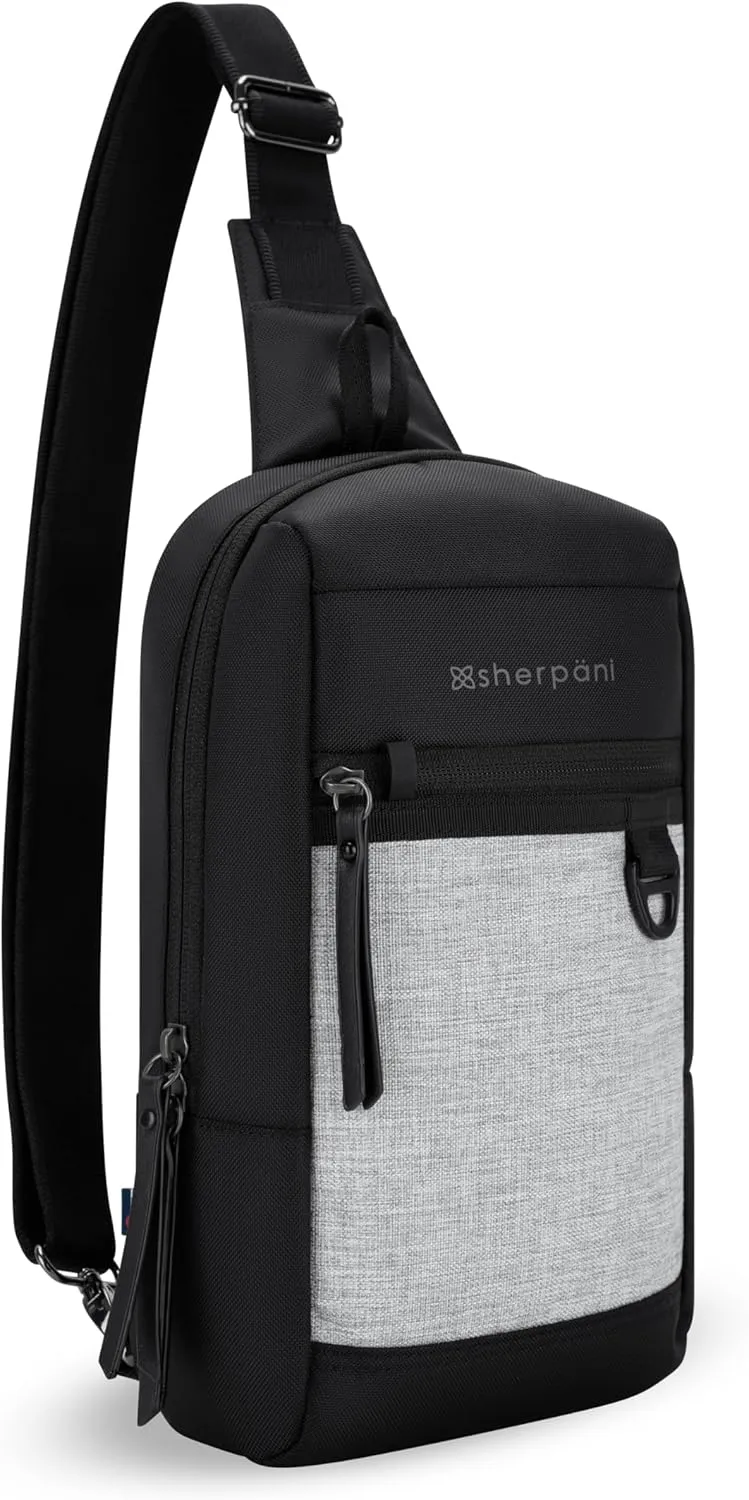 Sherpani Metro, Anti Theft Sling Bag, Sling Backpack, 5L Travel Bag, Chest Bag, Women Shoulder Sling Purse, Crossbody Backpack, Sling Pack, Metal Hardware, Travel Gift for Mothers Day 2025 (Sterling)