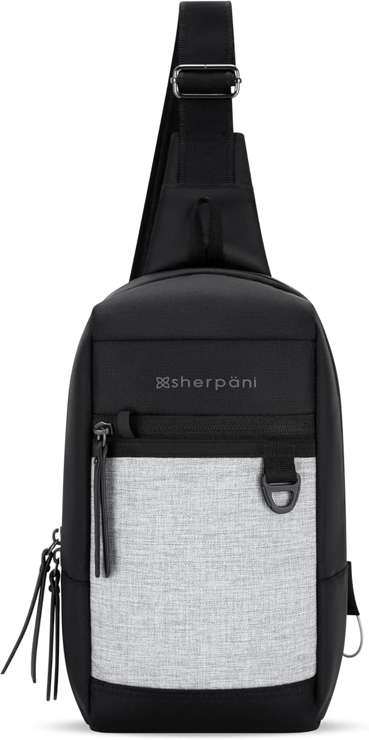 Sherpani Metro, Anti Theft Sling Bag, Sling Backpack, 5L Travel Bag, Chest Bag, Women Shoulder Sling Purse, Crossbody Backpack, Sling Pack, Metal Hardware, Travel Gift for Mothers Day 2025 (Sterling)