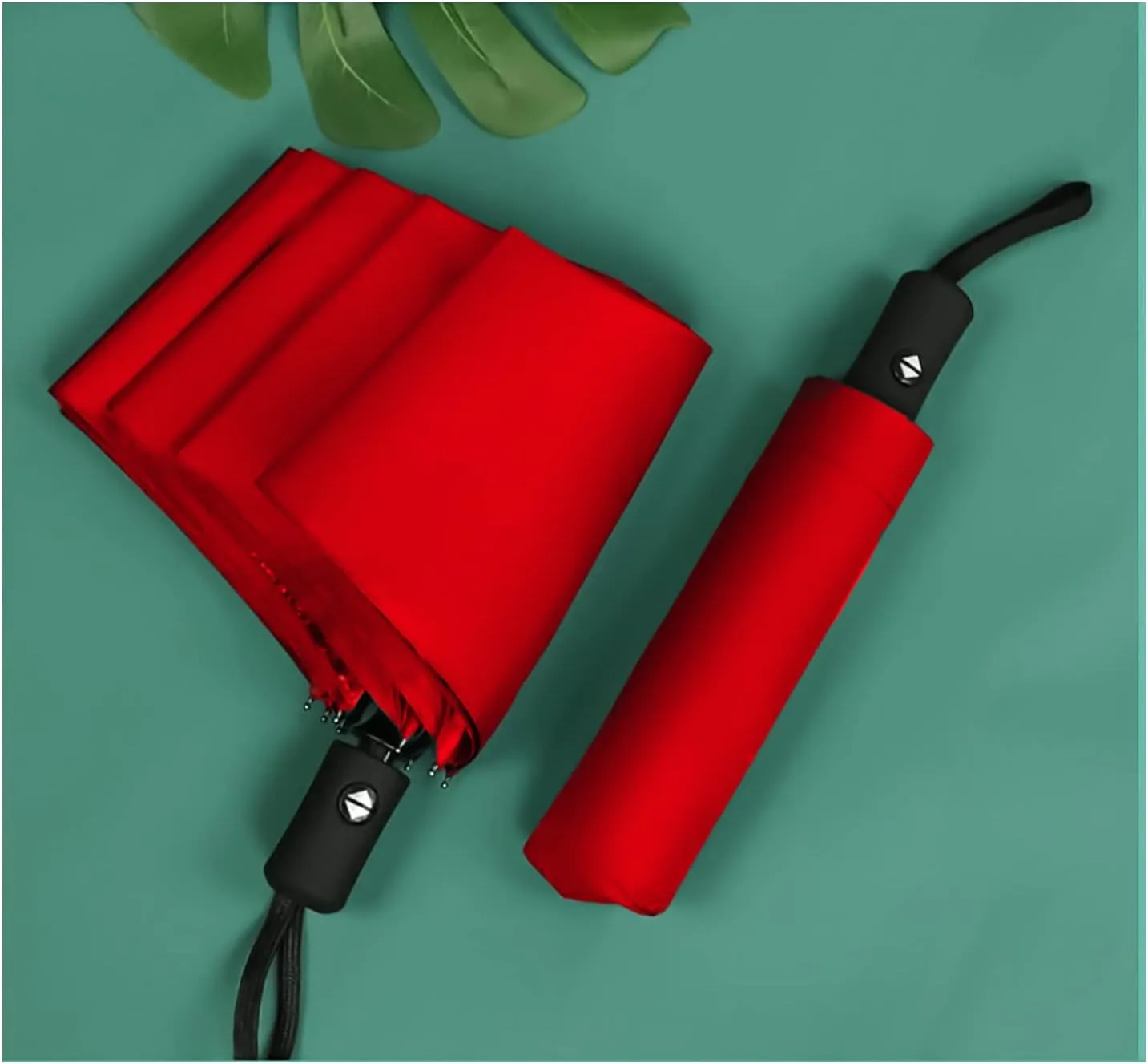 SIEPASA Windproof Travel Compact Umbrella-Automatic Umbrellas for Rain-Compact Folding Umbrella, Travel Umbrella Compact, Small Portable Windproof Umbrellas for Men Women Teenage.(Big Red)