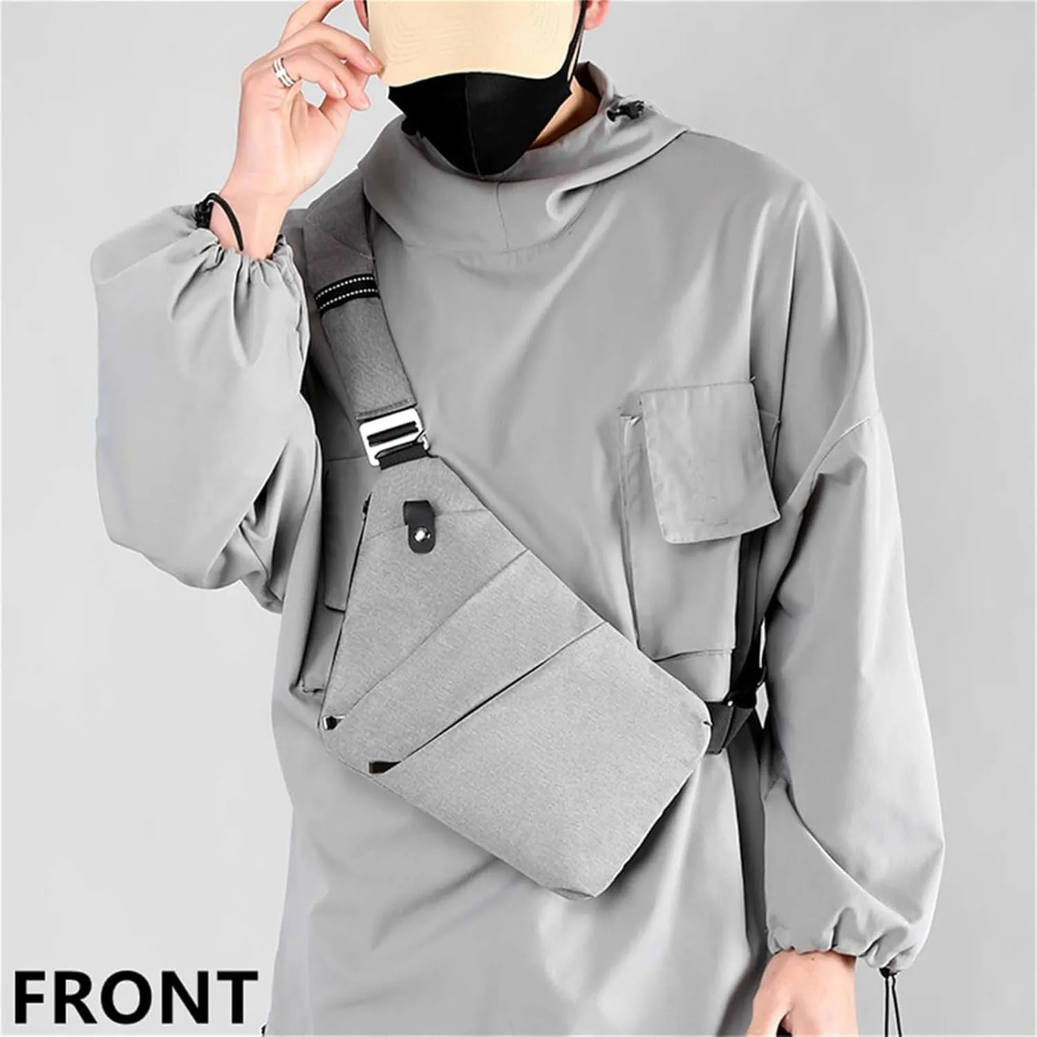 Slim Carry, The Slim Carry Sling Bag, Anti Theft Crossbody Bag Travel Personal Flex Bag for Men Women