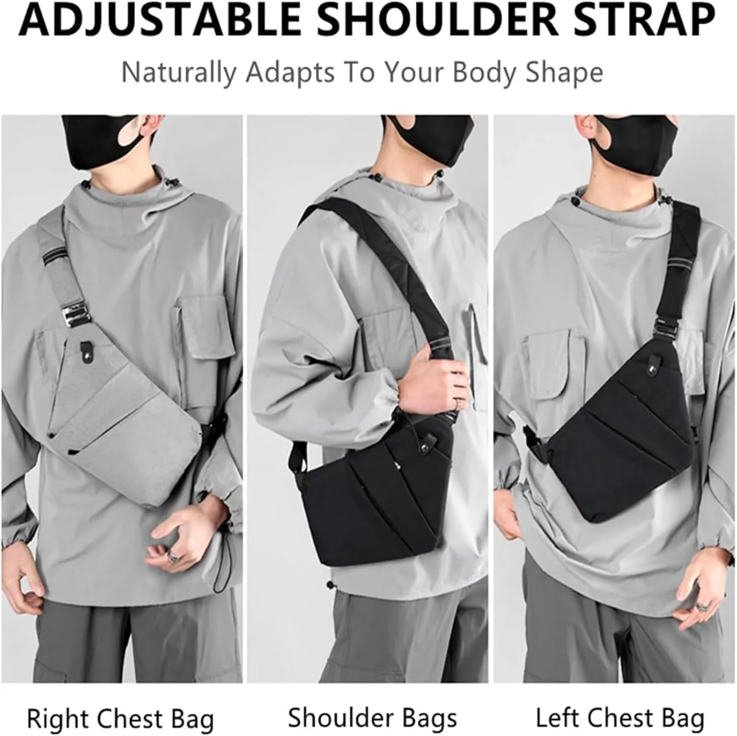 Slim Carry, The Slim Carry Sling Bag, Anti Theft Crossbody Bag Travel Personal Flex Bag for Men Women