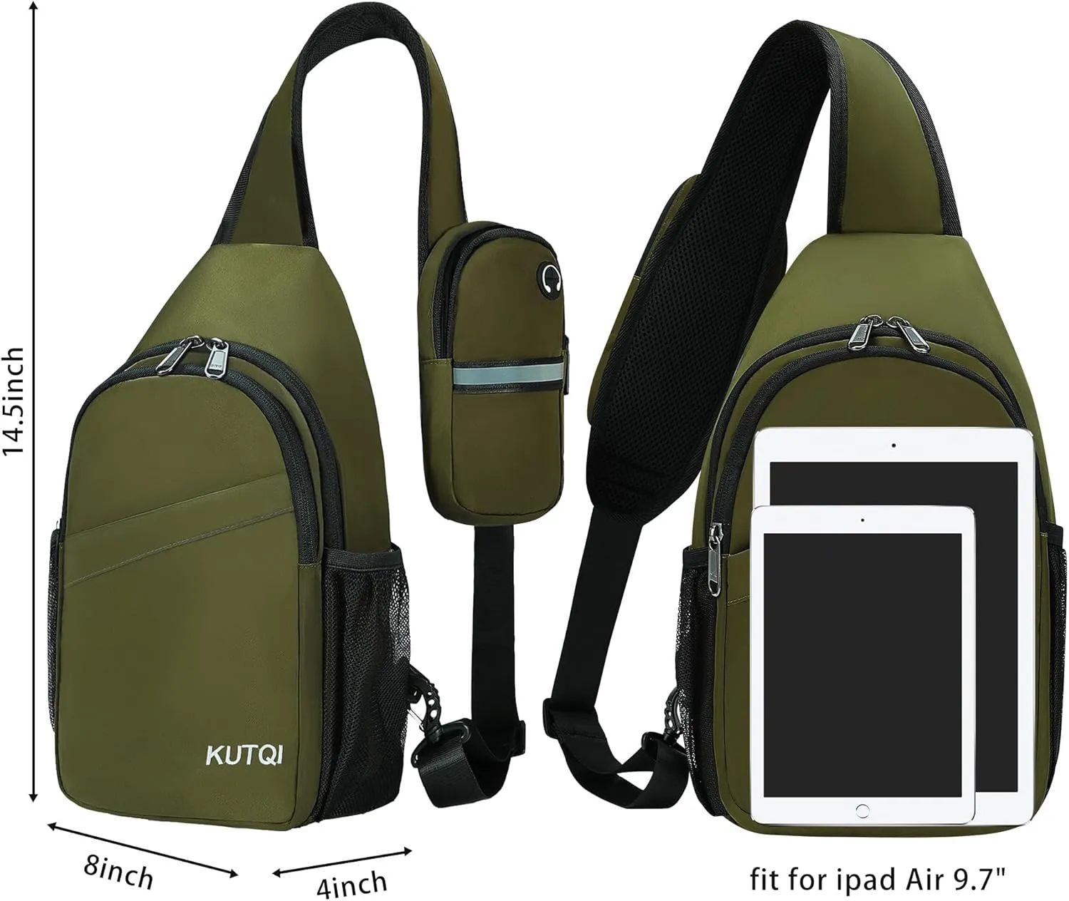 Sling Backpack Crossbody Sling Bag for Women Men Multipurpose Travel Essentials Hiking Chest Bag Daypack