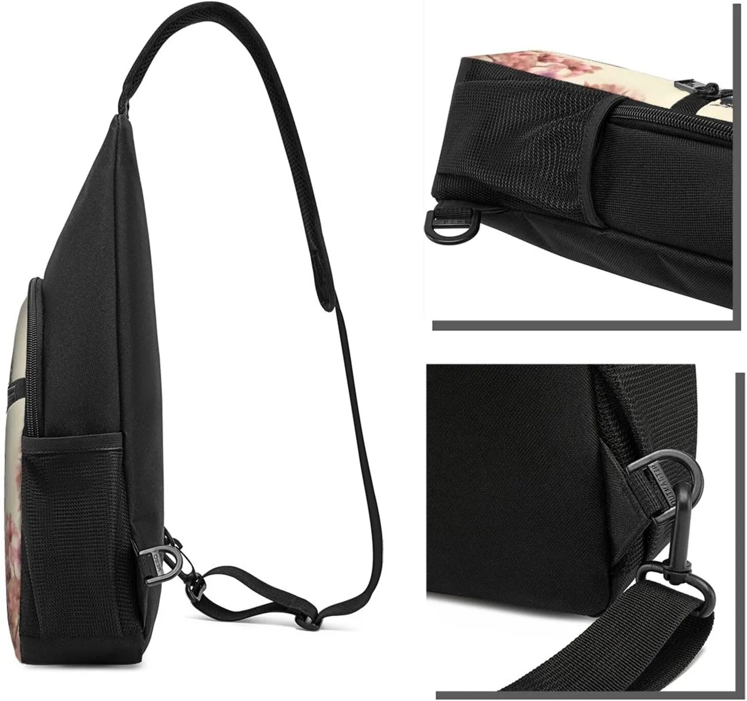 Sling Bag Backpack for Men Women Crossbody peacock Chest Bag Crossbody Bag for Travel Sport Running