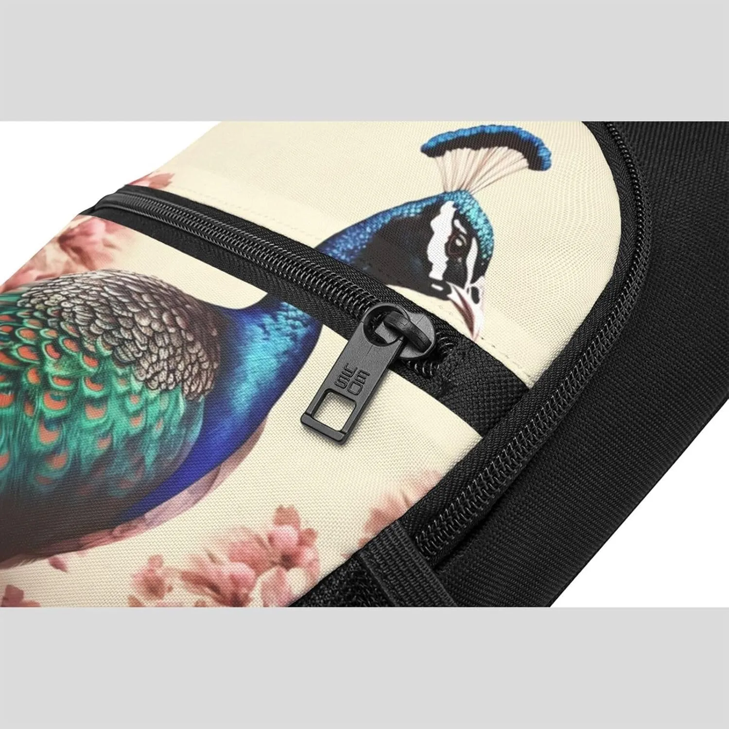 Sling Bag Backpack for Men Women Crossbody peacock Chest Bag Crossbody Bag for Travel Sport Running