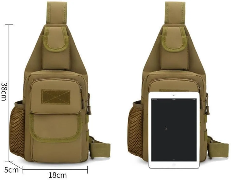 Sling Bag Crossbody Backpack for Men,Handiness Skiing Sling Bag, Lightweight Daypack for Hiking Travel (Color 1)