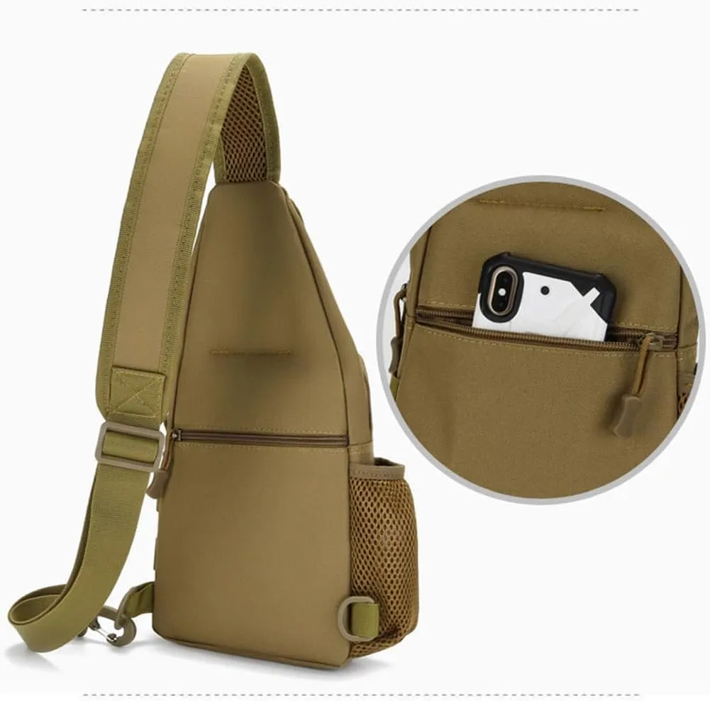 Sling Bag Crossbody Backpack for Men,Handiness Skiing Sling Bag, Lightweight Daypack for Hiking Travel (Color 1)
