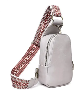 Sling Crossbody Bag for Women Chest Purse Fanny Pack Shoulder Backpack With Guitar Strap