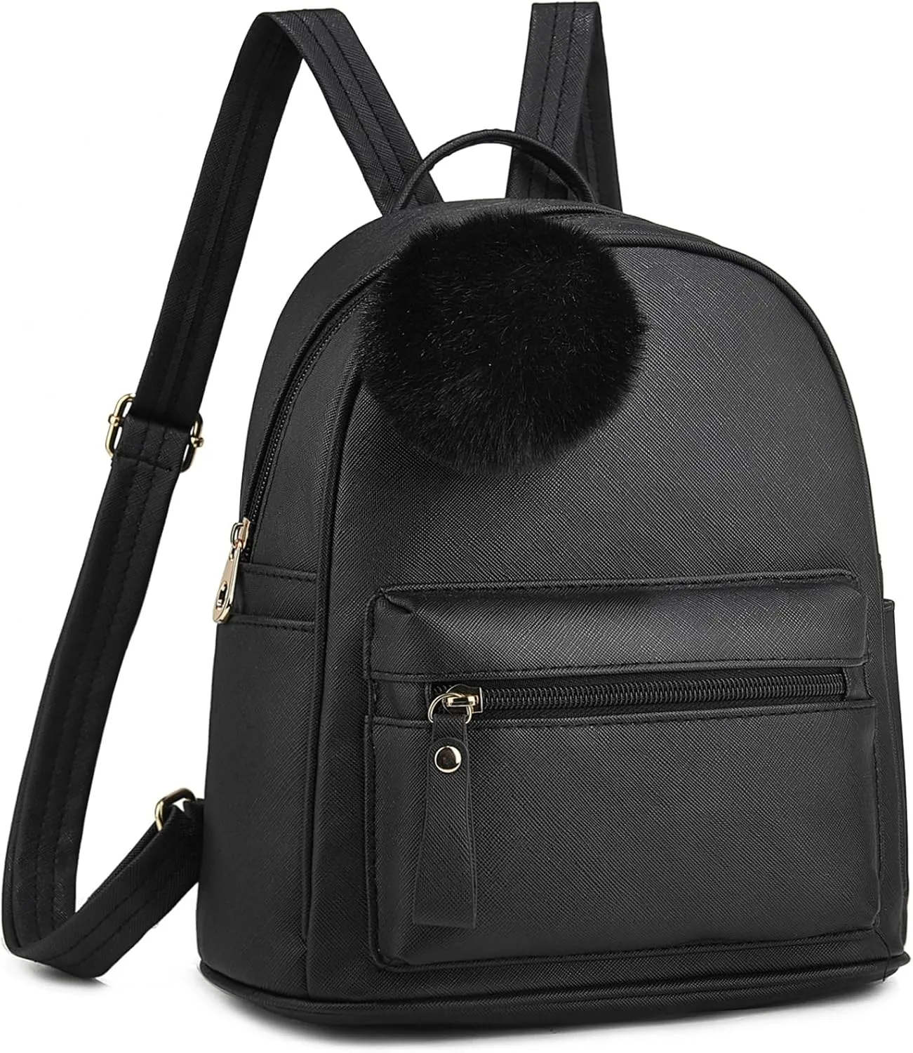 Small Backpack Purses for Women Mini Backpacks for Girls Kids PU Leather School Bookbags with Panda Coin Purse Set