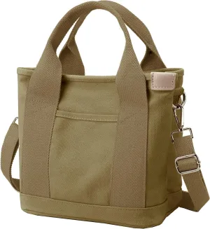 Small Tote Bag with Zipper Tote Bag for Women Canvas Crossbody Bag Shoulder Bag Satchel Hobo Bag Messenger Bag 2025