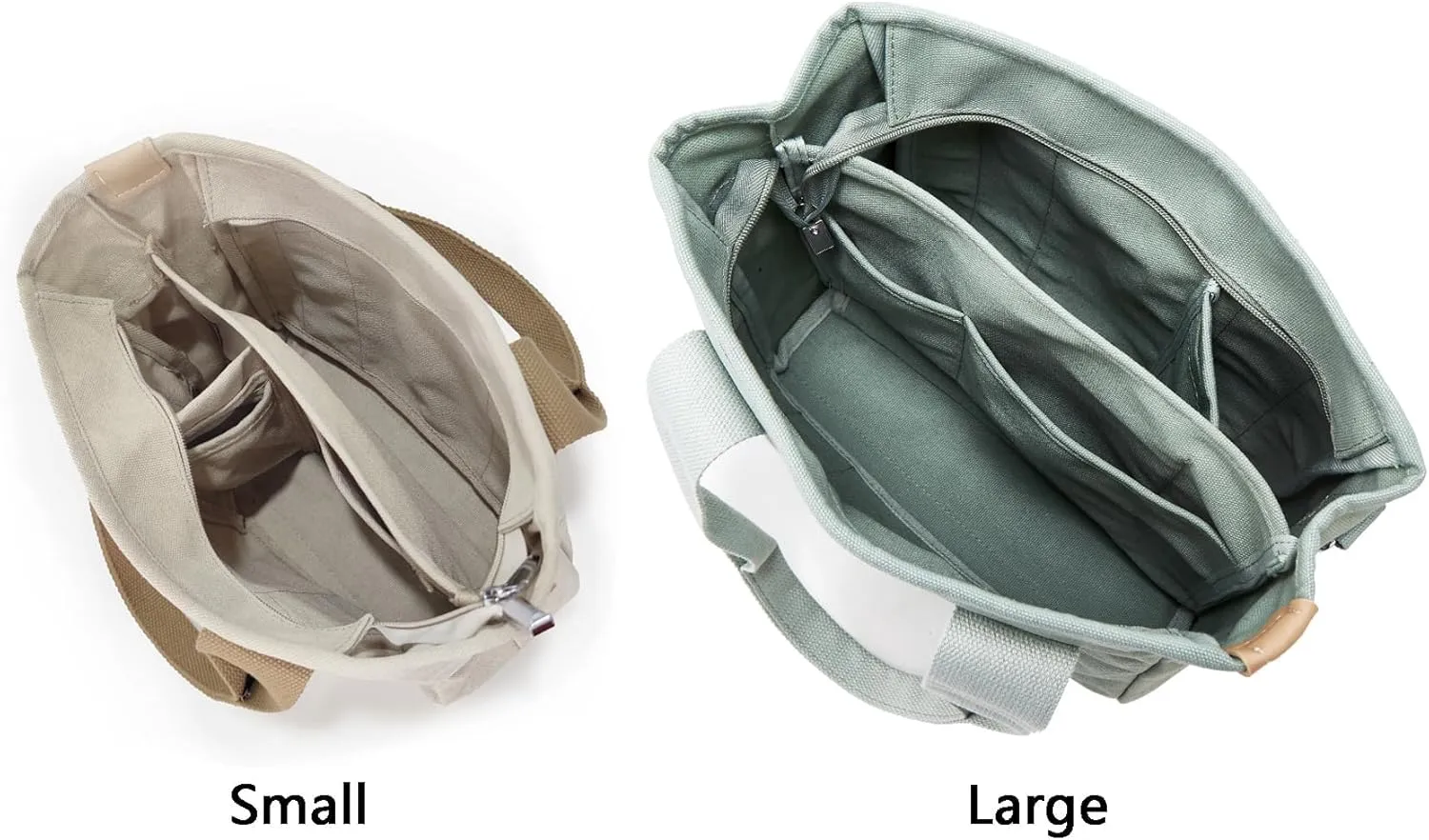 Small Tote Bag with Zipper Tote Bag for Women Canvas Crossbody Bag Shoulder Bag Satchel Hobo Bag Messenger Bag 2025