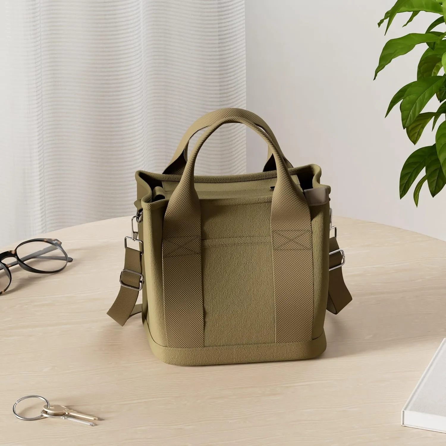 Small Tote Bag with Zipper Tote Bag for Women Canvas Crossbody Bag Shoulder Bag Satchel Hobo Bag Messenger Bag 2025