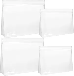 SPLF 4 Pack Leakproof Clear Toiletry bags, TSA Approved Quart Size Zipper Bags, BPA Free Travel Makeup Cosmetic Bags for Women Men, Carry on Airport Airline Compliant Bags
