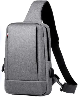 Stylish men's chest bag senior sense of casual single shoulder crossbody bag fashion travel anti-splash chest bag