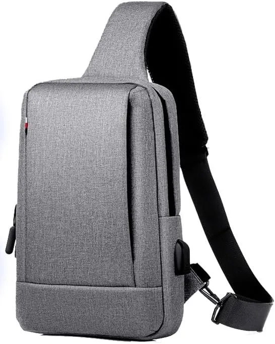Stylish men's chest bag senior sense of casual single shoulder crossbody bag fashion travel anti-splash chest bag