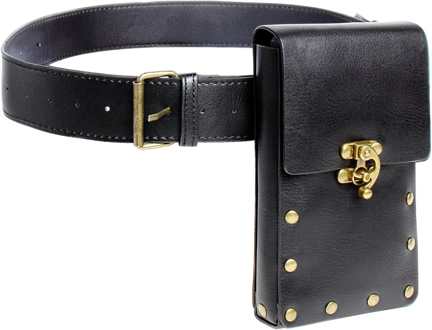 SUMGOGO Retro Belt Pouch Waist Bag Womens Fanny Pack Cellphone Holder Steampunk Medieval Renaissance Purse Costume Accessory