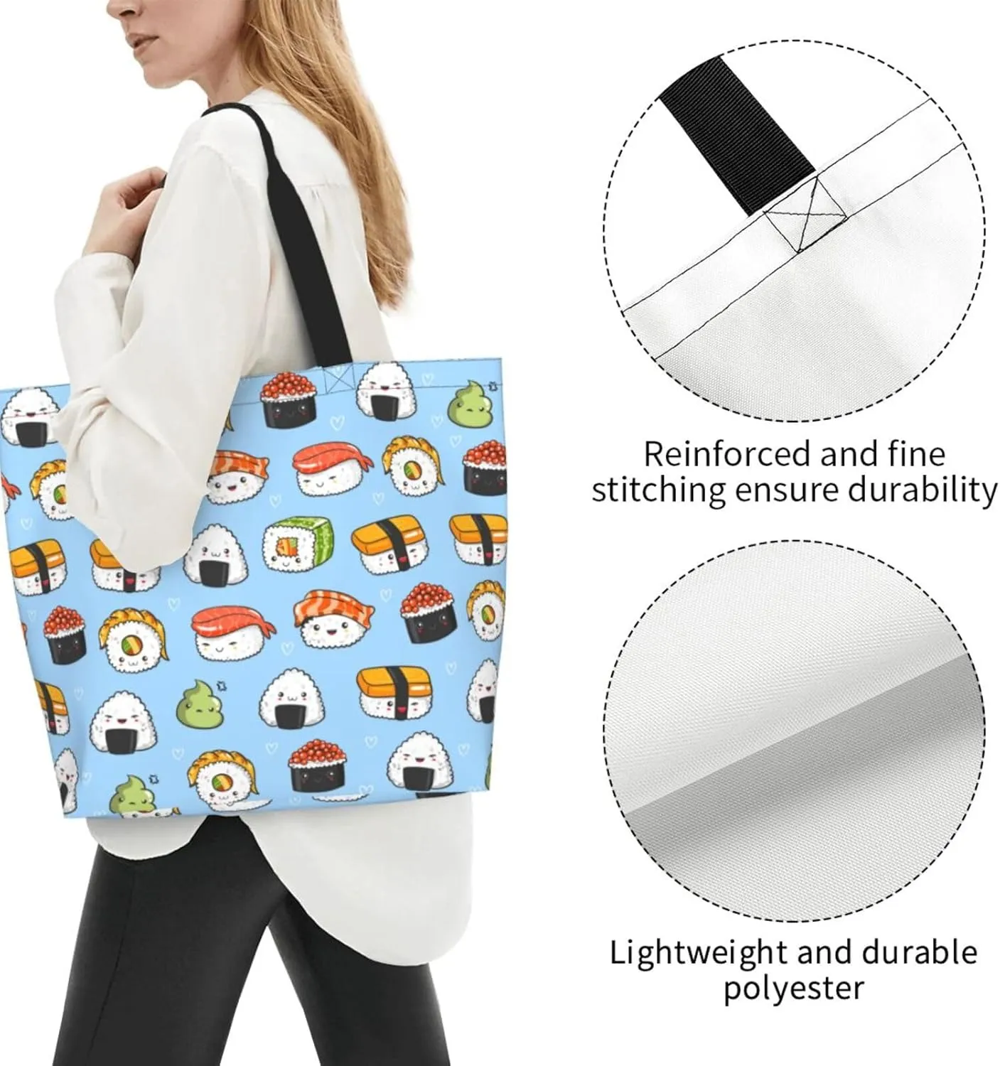 Sunflower Tote Bag For Women, Waterproof Shoulder Bags Big Reusable Grocery Handbag For Shopping Picnic Work Beach